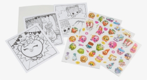 Book Sticker Png - Crayola Shopkins Color And Sticker Book #346902