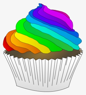 This Free Icons Png Design Of Chocolate Rainbow Cupcake #347370
