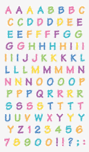 Alphabet, Sparkle Stickers - Letter Stickers #347482