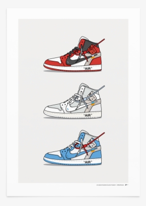 Off White Jordan 1 Print Kickposters - Off White Jordan 1 #347941