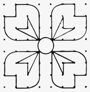 Clip Art Freeuse Kolam Exquisite Pattern Transprent - Rangoli Pattern Which Is Symmetrical #348062