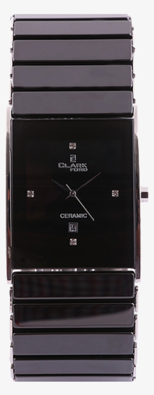 Clarkford Rectangular Dial Watch Black - Analog Watch #348239