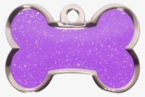 Dog Bone Tag Png - Purple #348281