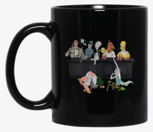 Roger American Dad, Bender, Homer Simpson, Rick, Bojack - West Wing Mug Lead Like Jed #348409