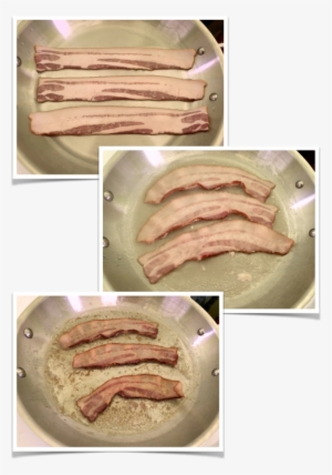 Bacon Cooking Steps Using The Wet Method - Cooked Vs Uncooked Bacon #3400600
