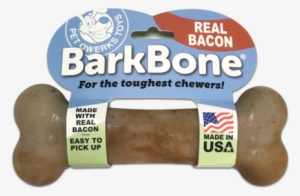 Flavorit Barkbone Large Bacon - Pet Qwerks Bacon Barkbone #3400670