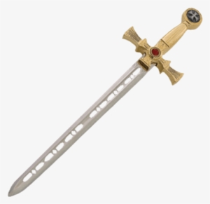 Miniature Gold Templar Knight Sword By Marto - Conan The Barbarian Weapons #3400910