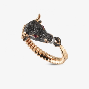 Roberto Coin Flexible Bull Bangle With Diamonds And - Sapphire #3400965