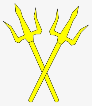 Triton 1 Clip Art - Poseidon's Trident Clipart #3400969