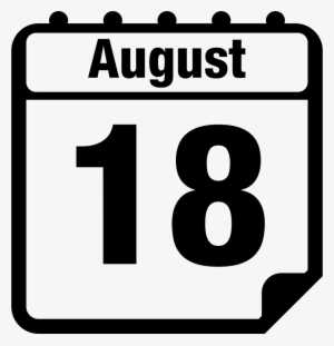 August 18 Daily Calendar Page Interface Symbol Comments - 18 De Agosto Calendario #3400990