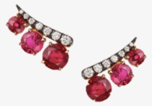 Prive Ruby And Diamond Ear Climbers #3401017