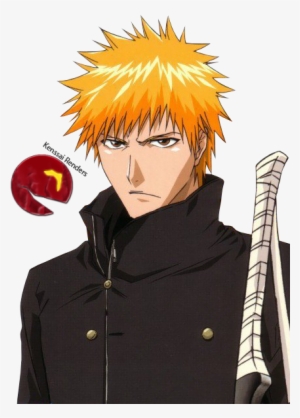 Ichigo Kurosaki Render 6 - Ichigo Kurosaki Face #3401069
