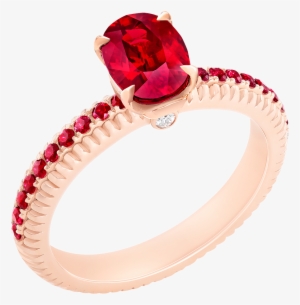 Rough Cut Jewel - Ring Engagement Ring Rose Gold #3401233