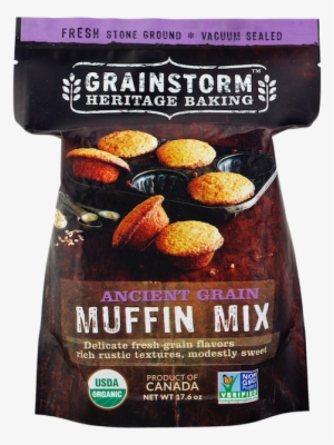 Ancient Grain Muffin Mix - Grainstorm Heritage Baking Organic Oatmeal Cookie Mix #3401435
