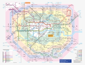 London Metro Map Large Map - London Map With Metro #3401650