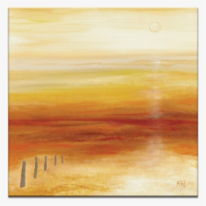Outback Sunrise - Latitude Run 'outback Sunrise' Print On Canvas, Orange #3404075