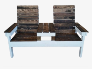 Rustic Two Seater Handmade Pallet Patio Furniture With - Garden Furniture #3404263