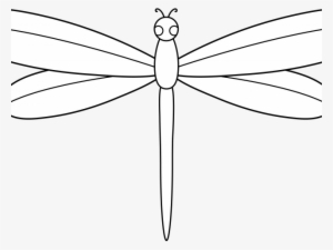 Dragonfly Clipart Line Art - Clip Art #3404345