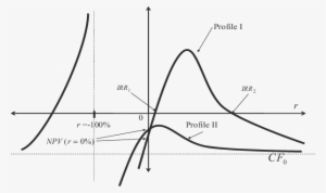 Npv Profile Of An Investment Project With Two Sign - Net Present Value #3404695