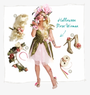 Rose Woman Costume - Costumes Ideas For Women #3405393