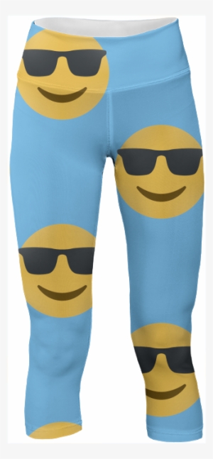 Sunglasses Emoji Yoga Leggings Pants $65 - Hockey Sock #3405419