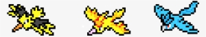 Legendary Birds- Pokemon - Pokemon Pixel Art Legendary Birds #3405956