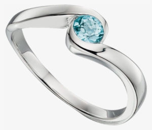Blue Topaz Ladies Sterling Silver Ring - Unique Wishlist Sterling Silver Blue Topaz Solitaire #3406062