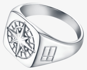 Compass Signature - Silver Ring - Northern Legacy Compass Signature Ring Silver #3406093
