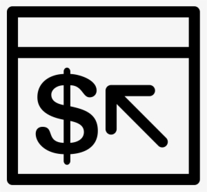 Browser Cash Symbol Thin Outline Inside A Circle Comments - Icon #3406127