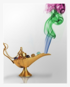 Aladdin's Magic Lamp With Pearls And Colorful Smoke - Three Wishes #3408684