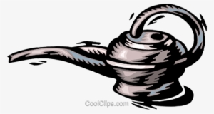 Magic Lamp Royalty Free Vector Clip Art Illustration - Illustration #3408796