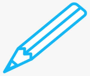 Original Png Clip Art File Pencil Blue White Svg Images #3409931