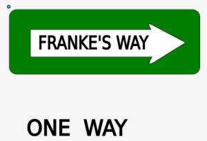 One Way Sign Clip Art - One Way Sign #3410024