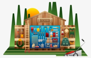 How To Clean Garden Tools - Custom Tool Shed Sticker #3410027