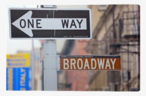 One Way Broadway Street Signs, Manhattan, New York - One Way Sign #3410055