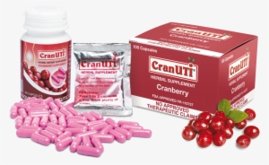 Cranuti Product Shot With Cranberry - Cran Uti Dosage #3410202