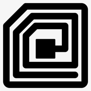 It Looks Like The Outline Of A Computer Chip Of Some - Rfid Tag Icon #3410805