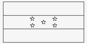 Honduras Flag For Coloring #3411176