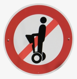 Segway Prohibition Sign Crop - Brands2life #3411240