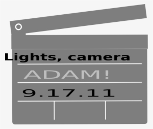 Adam Clapboard Clip Art At Clker - Black-and-white #3411466