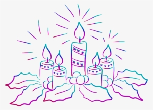 Medium Image - Dibujo Corona De Adviento #3411554