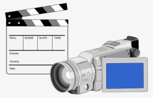 Video Camera Movie Clapboard Retro - Video Camera Movie Clapboard Retro Shower Curtain #3411658