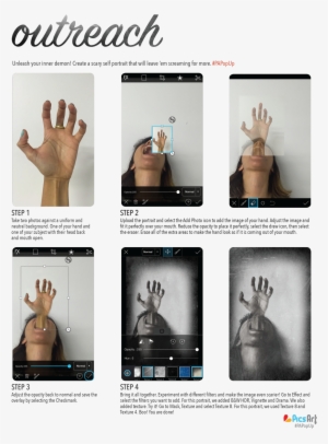 How To Use Picsart To Make Scary Halloween Pictures - Editing Ideas For Picsart #3411943