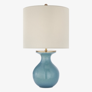 Albie Small Desk Lamp In Sandy Turquoise With Cr - Lampshade #3411990