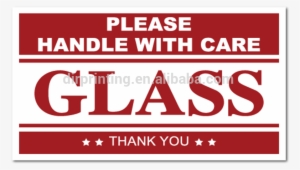 Glass Handle With Care Stickers Labels Fragile Paper - Fragile Glass Handle With Care #3412624