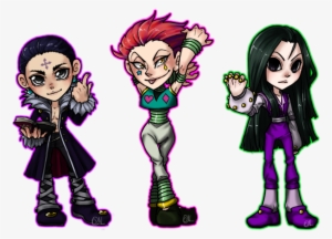 Chibi Group Sticker Of Chrollo, Hisoka, And Illumi - Hisoka #3413091