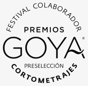Goya 30 Sello Festival Colaborador Cortos Negro - Premios Goya 2017 Logo #3413112