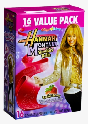 Kelloggs Disney Fruit Flavored Rolls, Hannah Montana #3413429