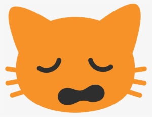 Open - Weary Cat Emoji Android #3413618