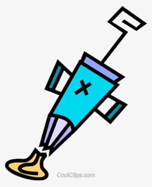 Icing Gun Royalty Free Vector Clip Art Illustration - Cake #3413964